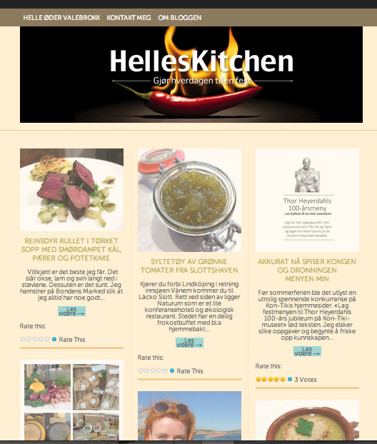Utforsk forsiden på HellesKitchen og søk i de gamle sakene mens jeg er borte. Du finner garantert noe du ikke har laget før.