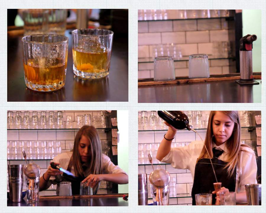 Old Fashioned laget på The House of Machines i Cape Town. Bartenderen brenner en treplate og setter glasset opp ned slik at hun røyker glasset før de klassiske ingrediensene går i drinken. I følge Nicolai serverer de her den beste Old Fashioned i hele Cape Town. Uten å ha smakt så mange i Cape Town, kan jeg med sikkerhet si at den smakte vidunderlig! drink2
